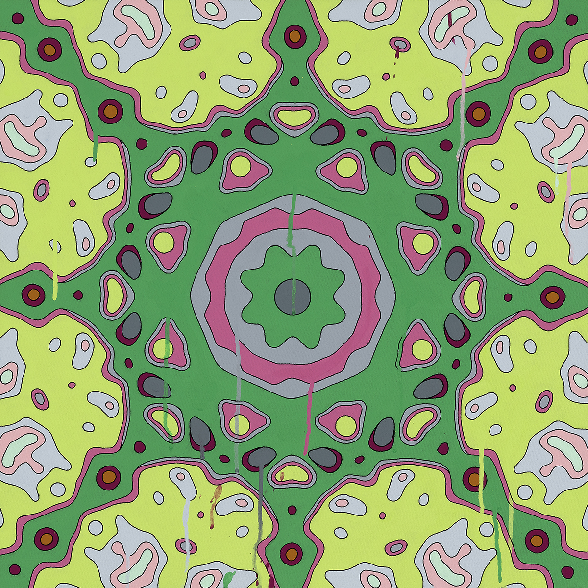 <br/>Angus Toggle, 9/20/2025<br/>24" x 24"<br/>acrylic and opaque marker on canvas